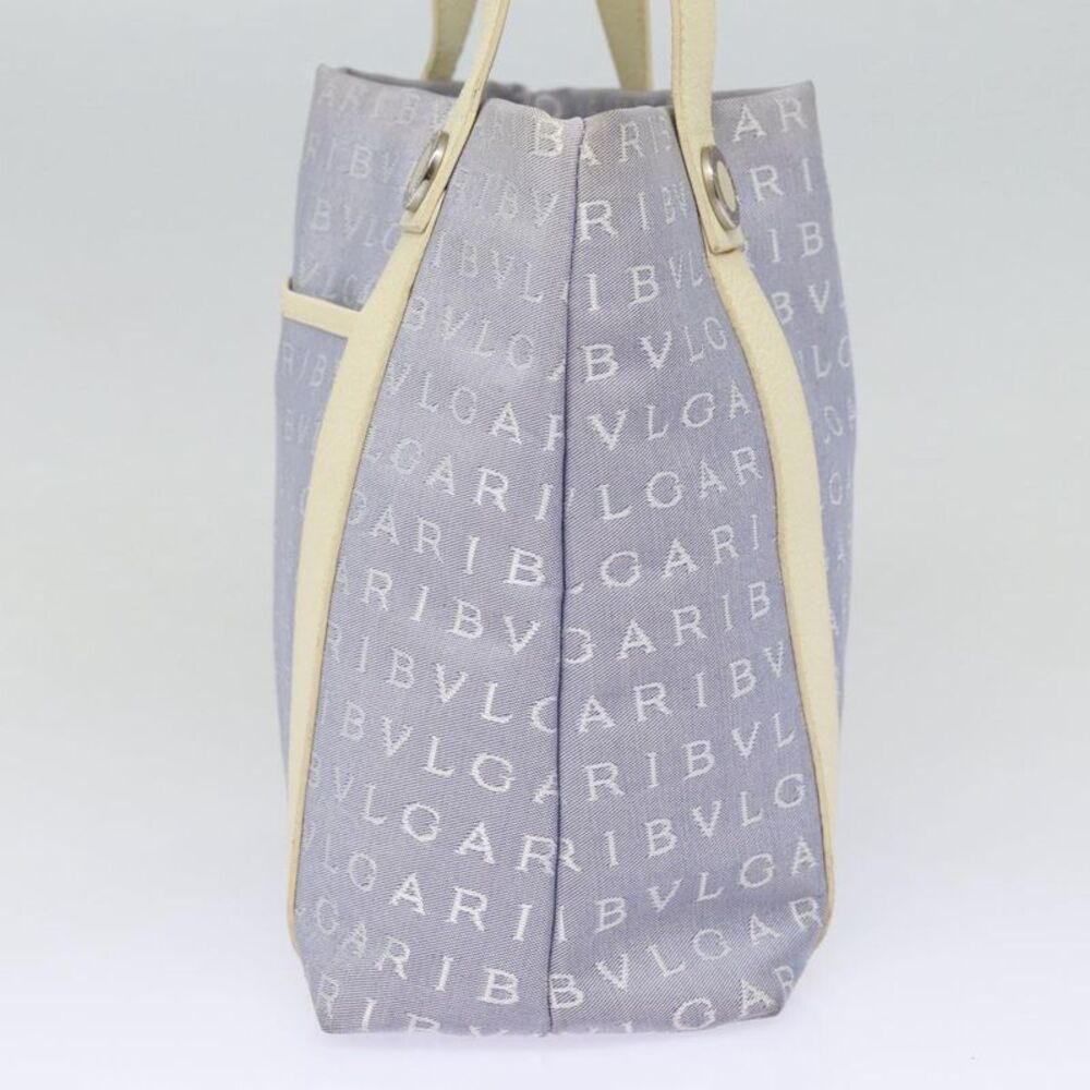 Bulgari Sophia Blue Canvas Tote Bag (Pre-Owned) - Picture 3 of 16